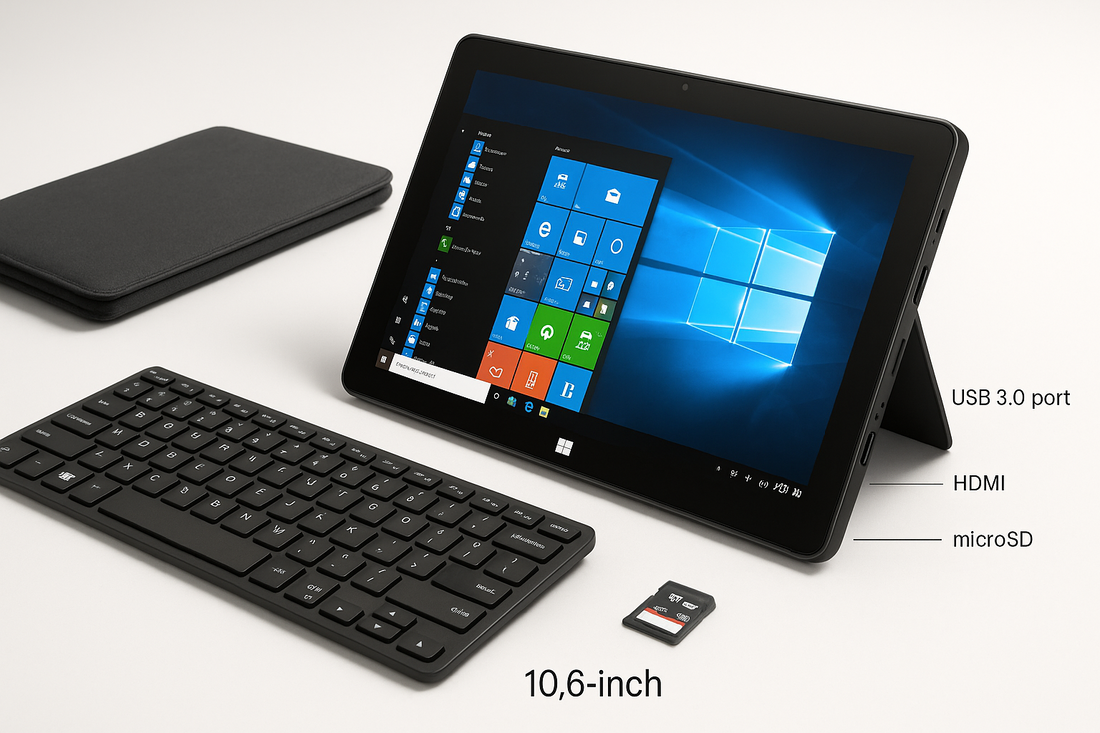 Glavey 10.6" Windows 10 C24 Tablet PC – Affordable Performance in a Sleek Design