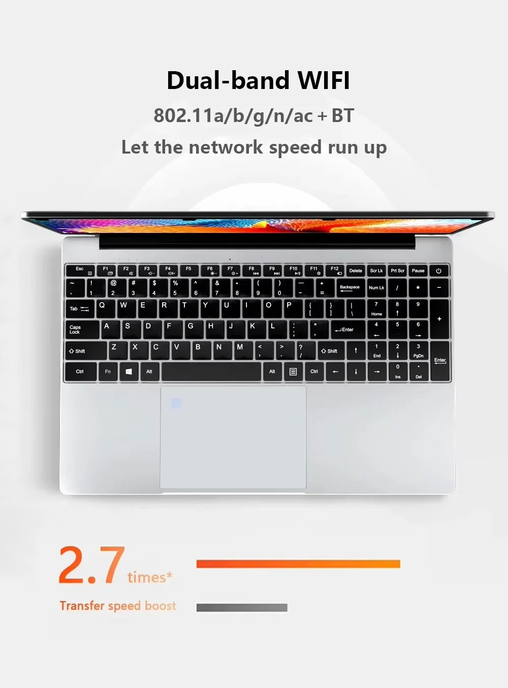 15.6" Windows 11 Pro Laptops Intel Celeron N4000 16GB RAM 1TB SSD Laptops Office Computer PC Fingerprint Unlock Notebook