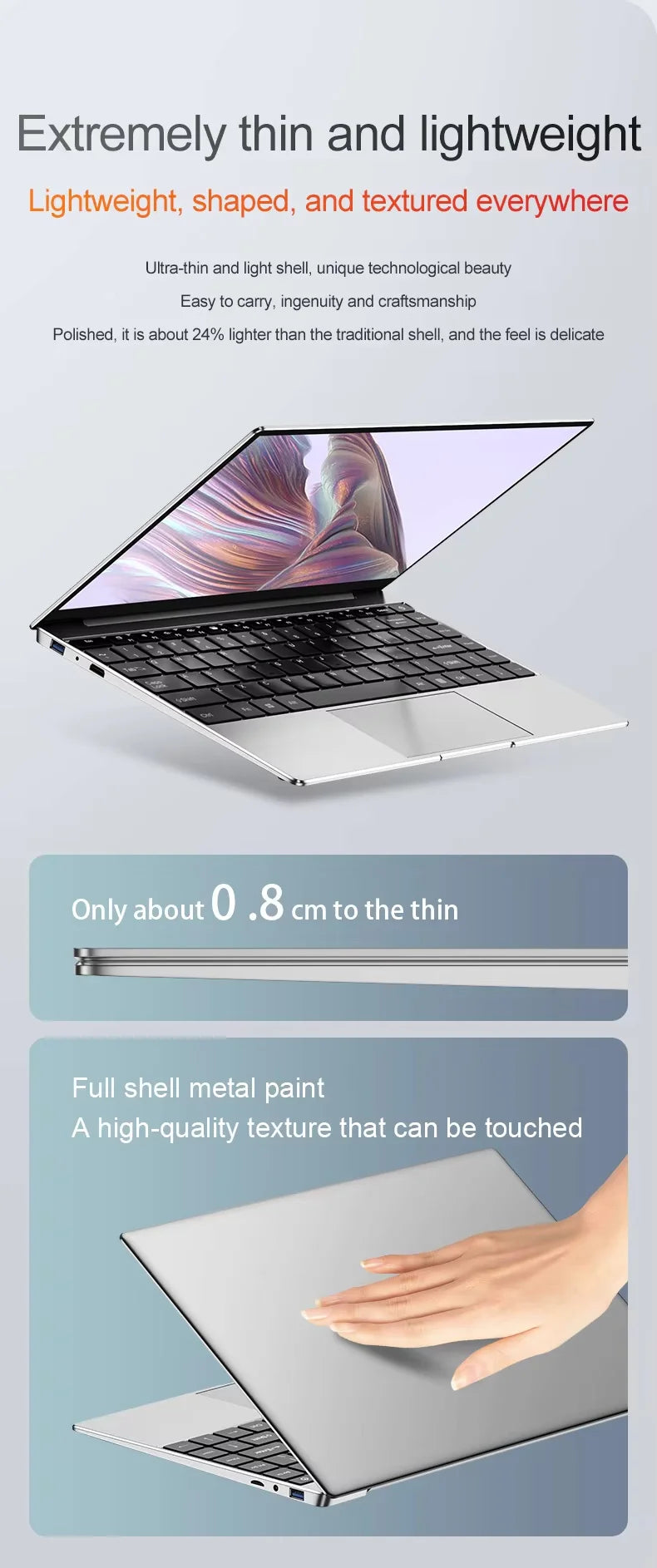 Laptop Computer Windows 11 Pro Intel Celeron N4000 2025 Notebook PC Gamer 12GB DDR4 512GB 1TB SSD 1920*1080 Office Computer PC
