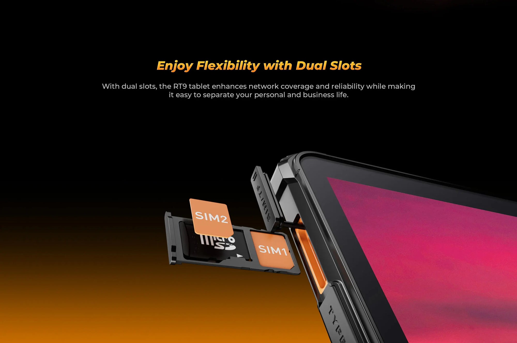Oukitel RT9 10.1" HD Display Rugged Tablet 11000mAh Battery 24GB RAM 256GB ROM Rugged Table Android 14.0 Tablet PC
