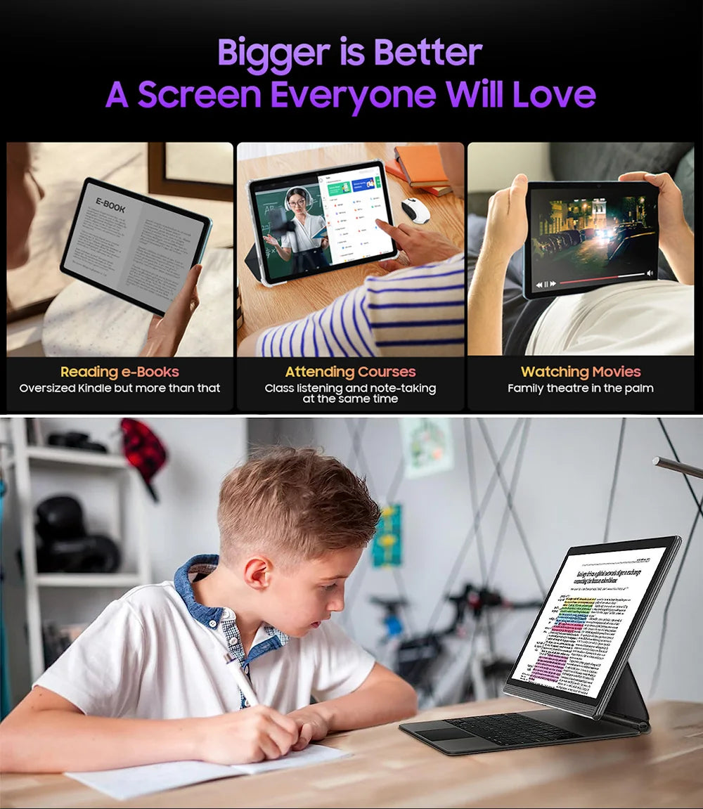 Global Version Unopened 14.1 Inch Tablet 14 Inch Android 2025 12GB+256GB 1920*1080 4G Phone Call 14inch Tablet 5G WiFi 10000mAH