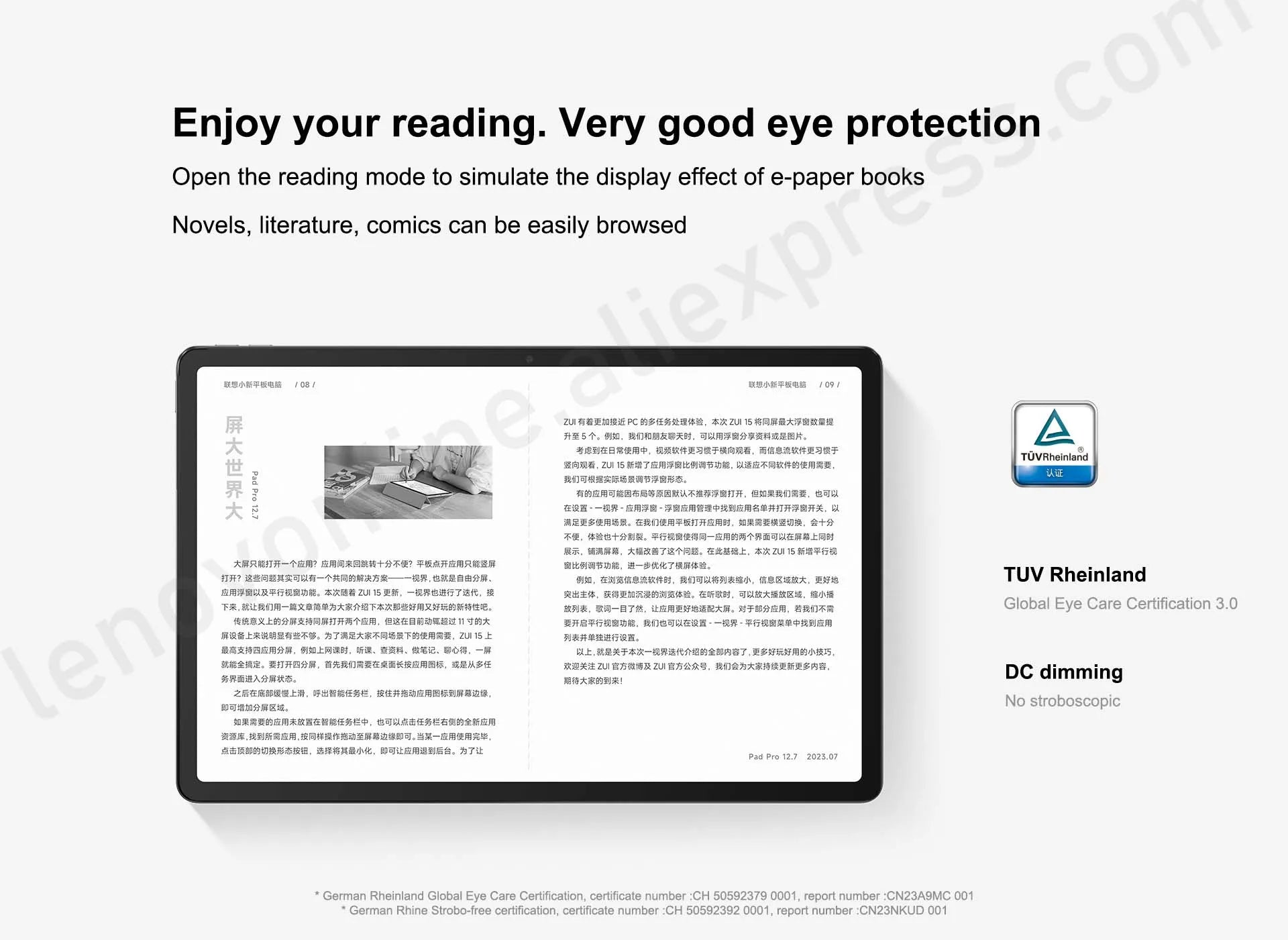 New Lenovo Xiaoxin Pad Pro 12.7 2023 Snapdragon 870 LCD Screen 144Hz 8GB 128GB/256GB 10200mAh Android 13 Tablet Original ROM
