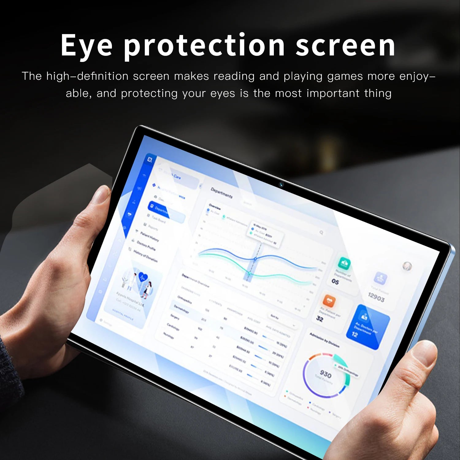 New 10.1 Inch Tablets Octa Core 3G Phone Call Dual SIM Dual Cameras 4+64GB Android 11 Google Play WiFi Bluetooth Global Version