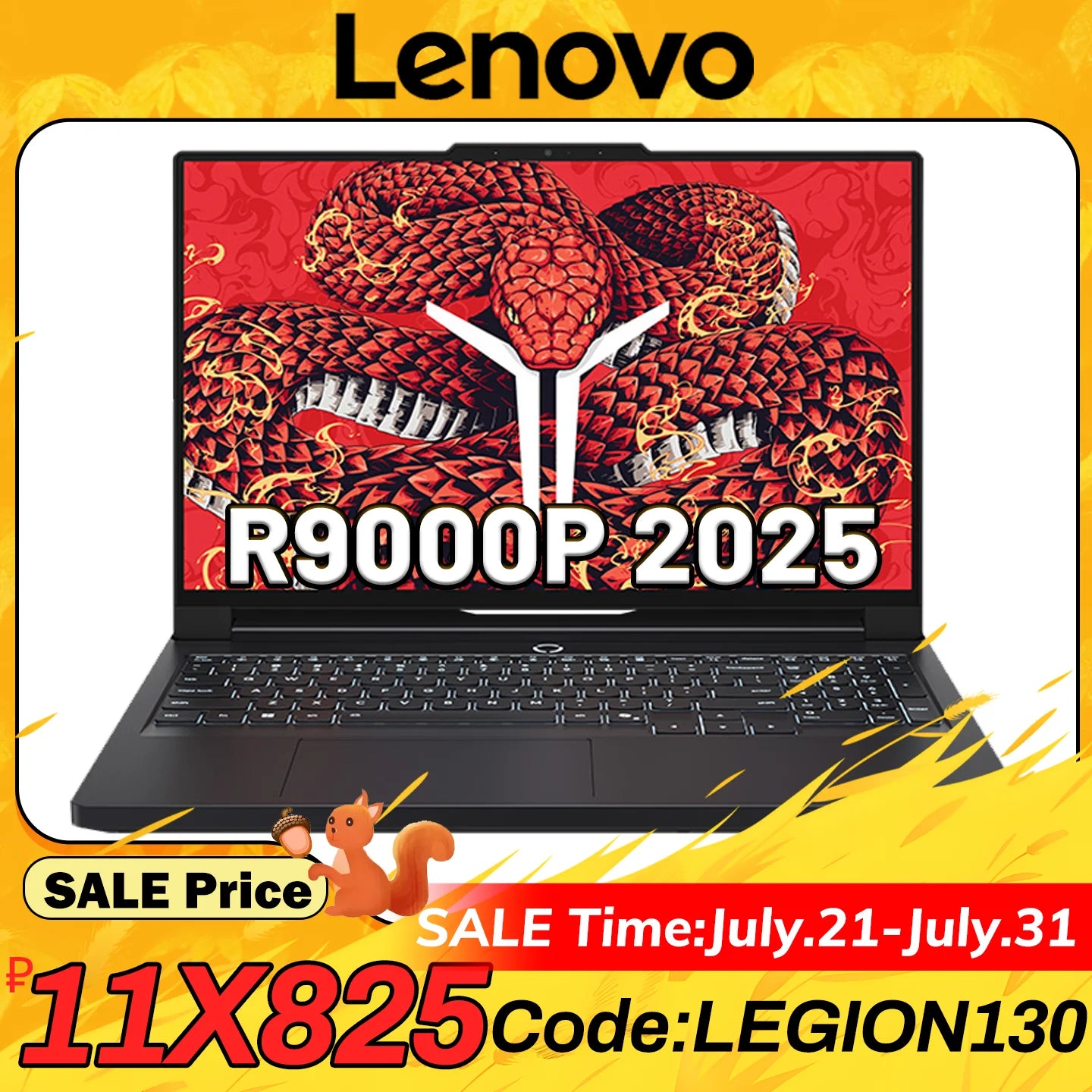 Lenovo LEGION R9000P 2025 AMD R9 8945HX Geforce RTX5060 8GB 32GB RAM 1TB SSD 16" 2.5K 240Hz Screen
