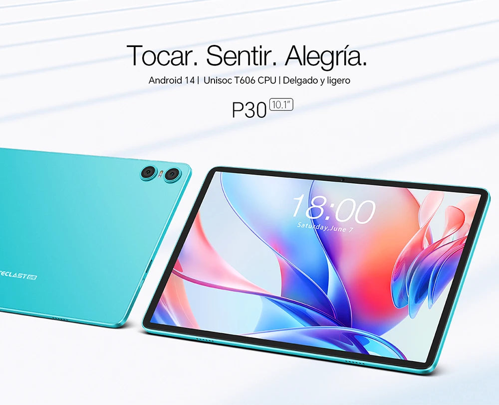 Teclast P30 Android 14 Tablet 10.1 Inch, (4Gb+8Gb Expansion)12Gb Ram, 128Gb Rom, Unisoc T606, Dual Cameras, Face Unlock
