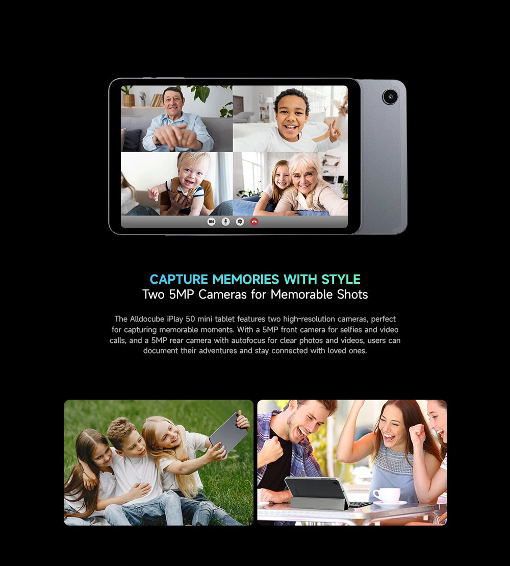 Alldocube iPlay 50 Mini 4GB RAM 64GB ROM Tablet 8.4inch Tiger T606 Android13 Widevine L1 4000mAh Dual SIM 4G LTE