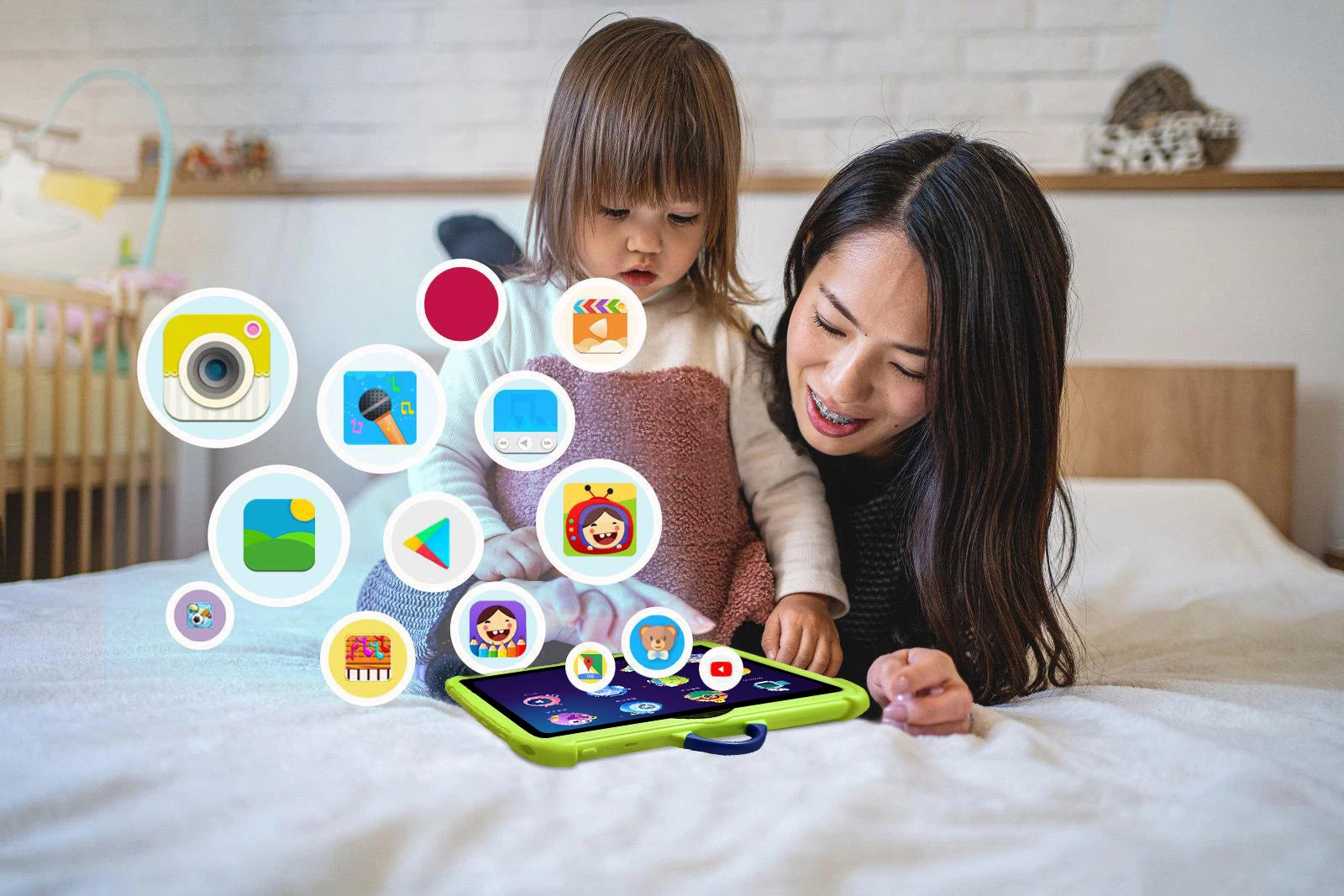 New Kids Tablets 7 Inch WiFi For Study Education Tablet Children's Birthday Gift 4GB RAM 64GB ROM Quad Core 4000mAh