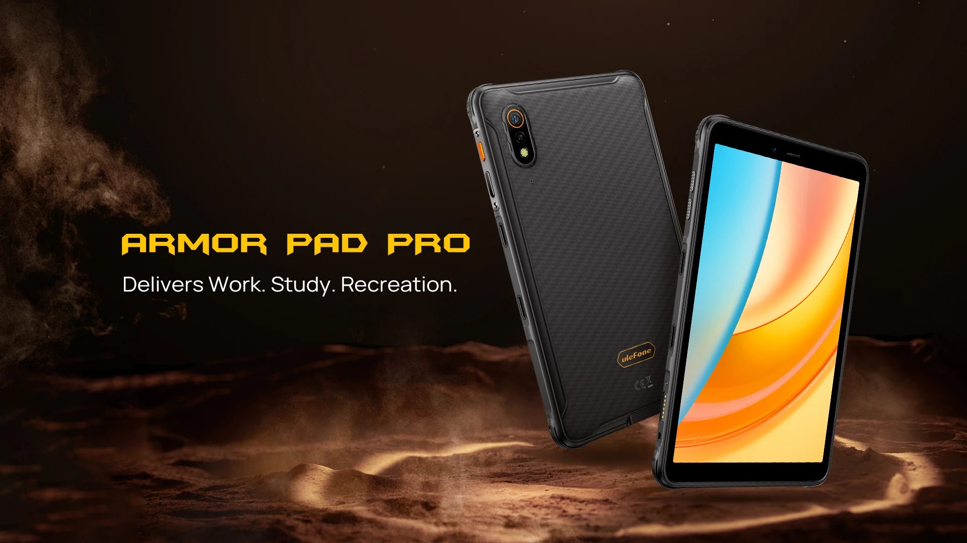 Ulefone Armor Pad Pro Rugged Tablet  IP68/IP69K 4G MT8788 16GB RAM（8GB+8GB  virtual RAM) 128GB ROM 48MP 7650mAh Android 13