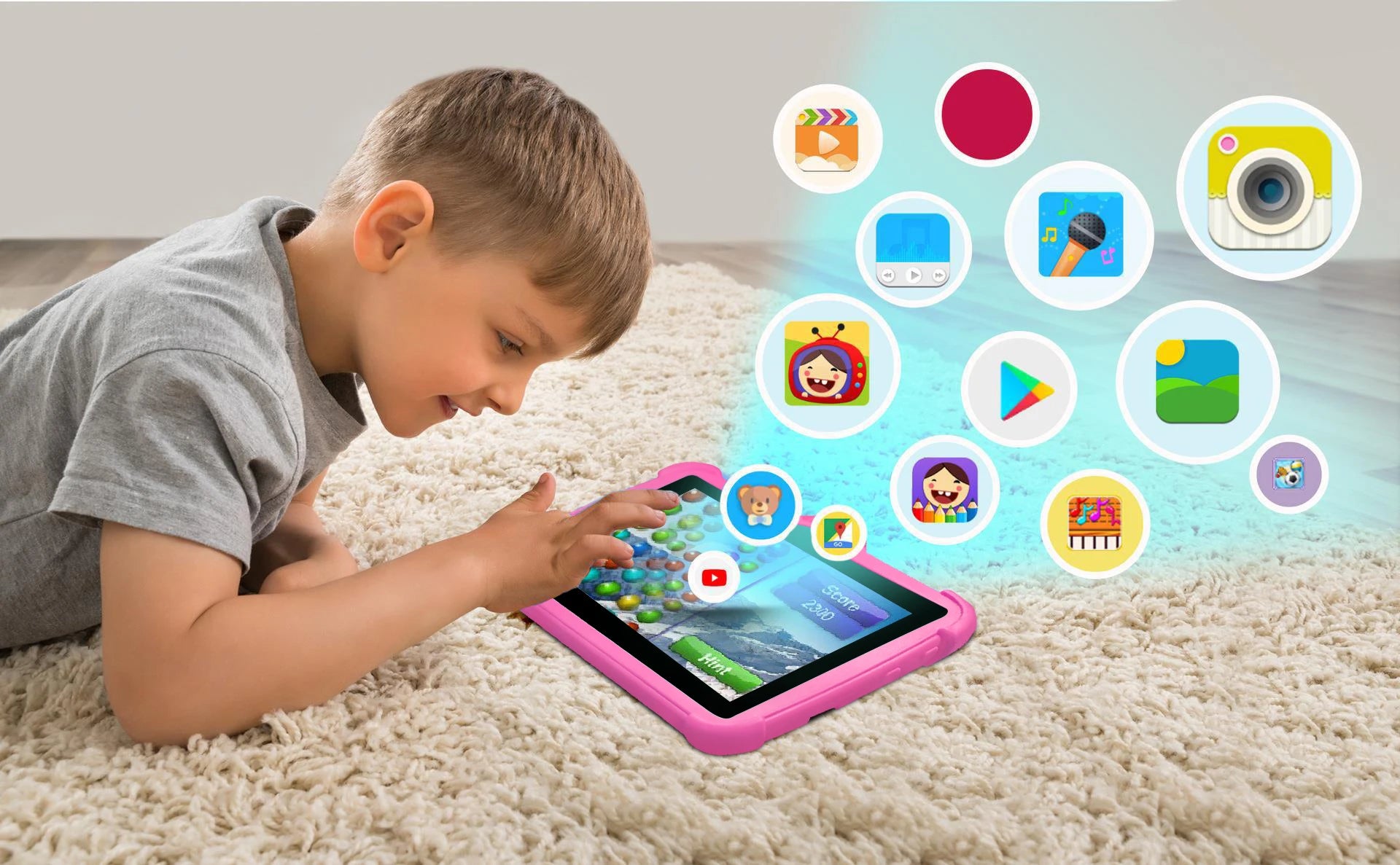 New 5G WiFi Kids Tablets 7 Inch Google Learning Education Quad Core 4GB RAM 64GB ROM Cheap Simple Children's favorite Tablet Pc