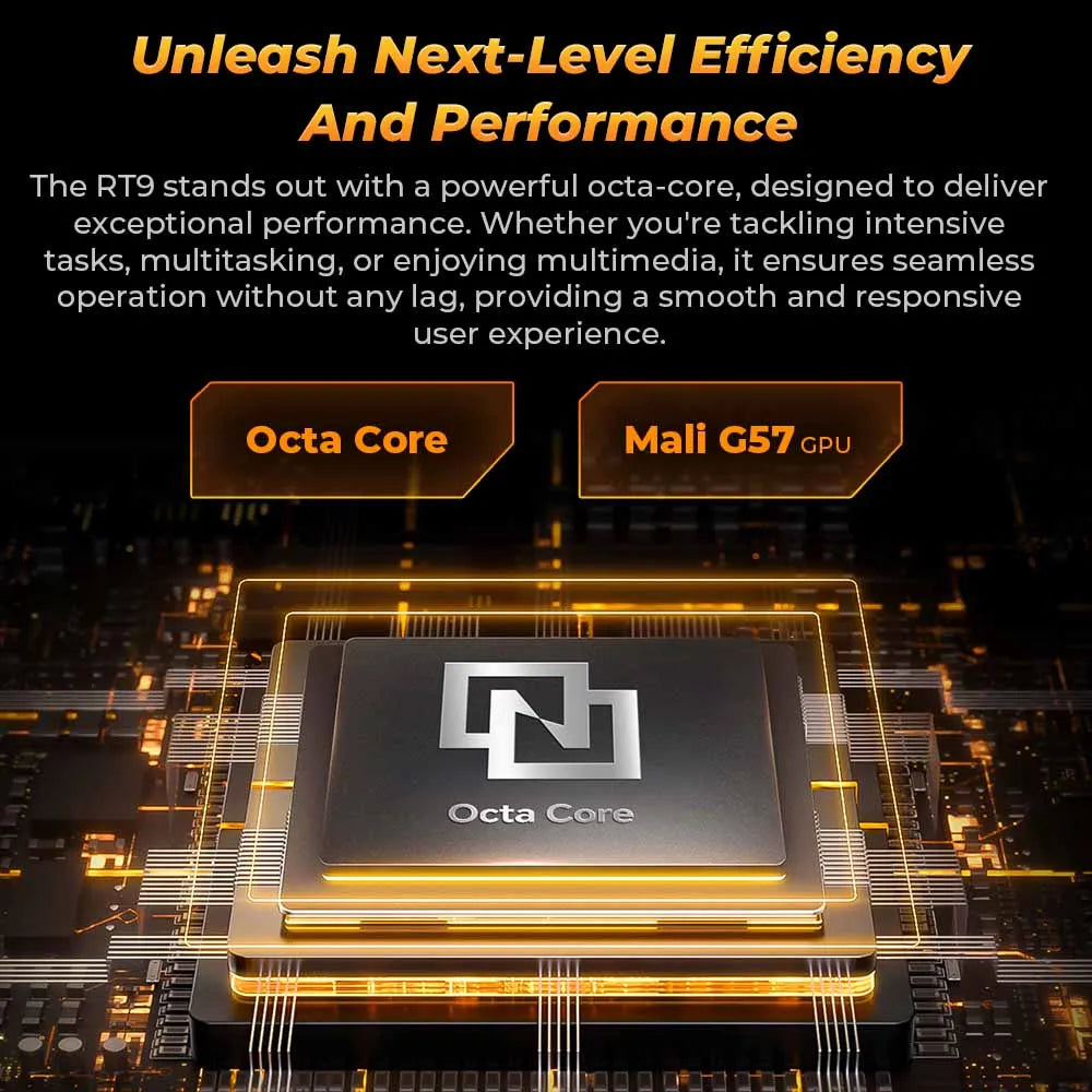 Oukitel RT9 10.1" HD Display Rugged Tablet 11000mAh Battery 24GB RAM 256GB ROM Rugged Table Android 14.0 Tablet PC