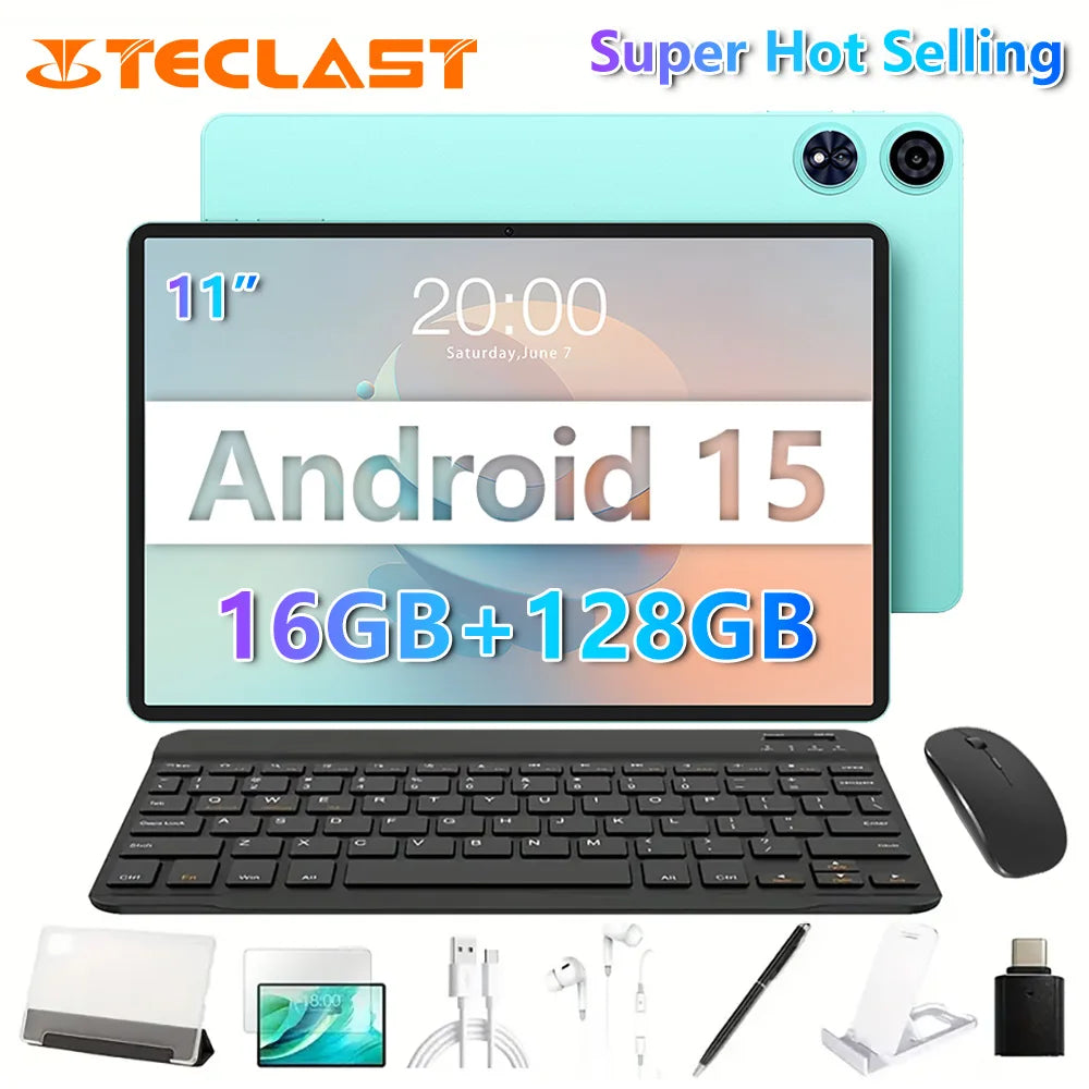 Teclast P50 AI Tablet (Allwinner A733 8-core 1.8GHz/6GB RAM/128GB ROM/10.92inch/WIFI6/7000mAh/Type-C/13MP+5MP Camera/Android 15)