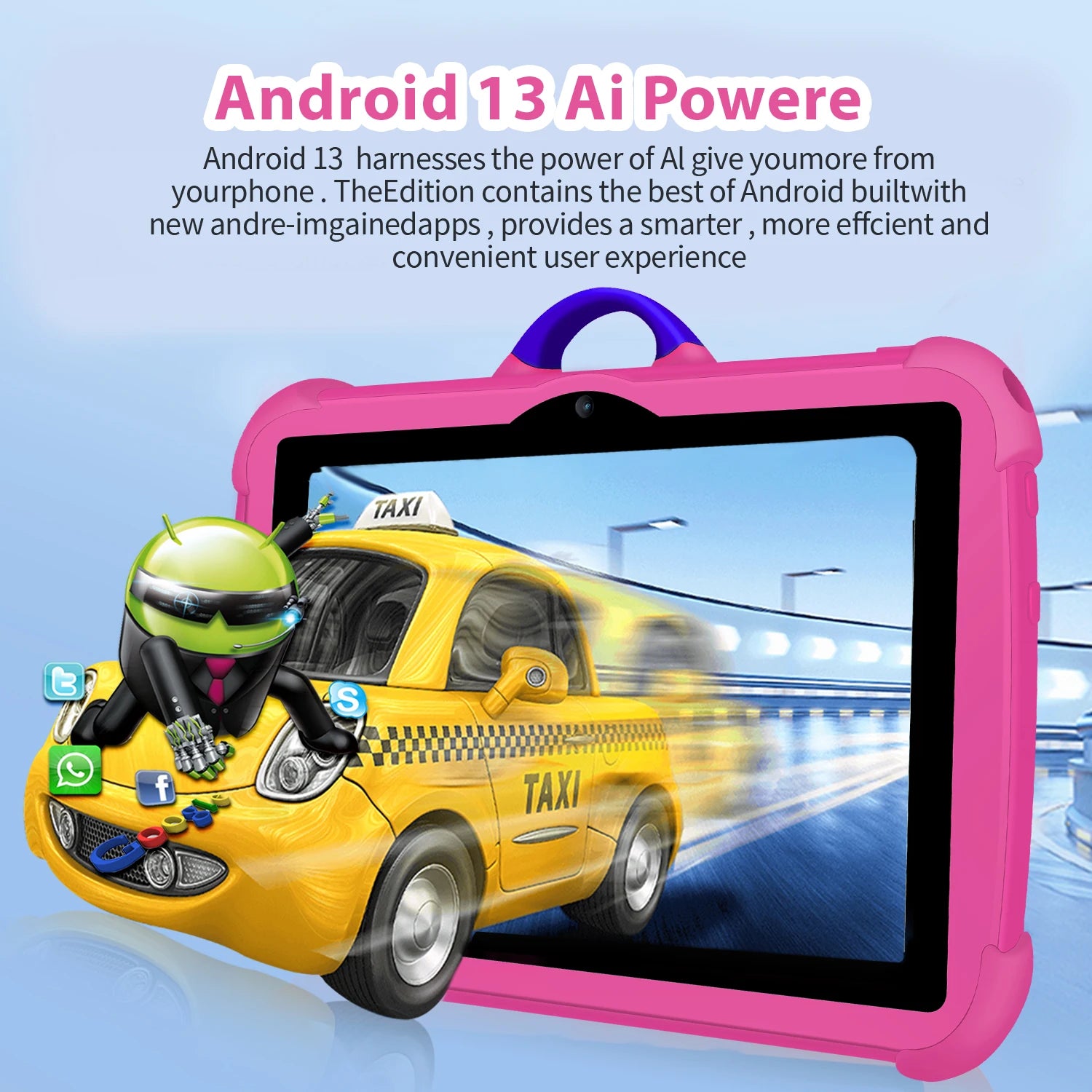 New 5G WiFi Kids Tablets 7 Inch Google Learning Education Quad Core 4GB RAM 64GB ROM Cheap Simple Children's favorite Tablet Pc