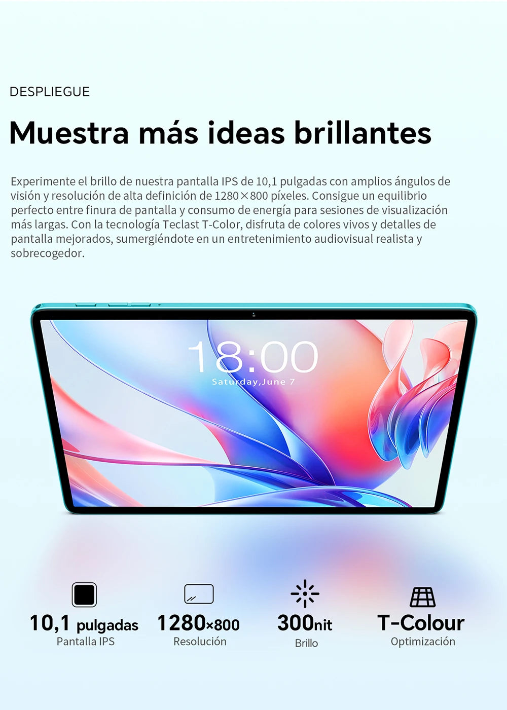 Teclast P30 Android 14 Tablet 10.1 Inch, (4Gb+8Gb Expansion)12Gb Ram, 128Gb Rom, Unisoc T606, Dual Cameras, Face Unlock