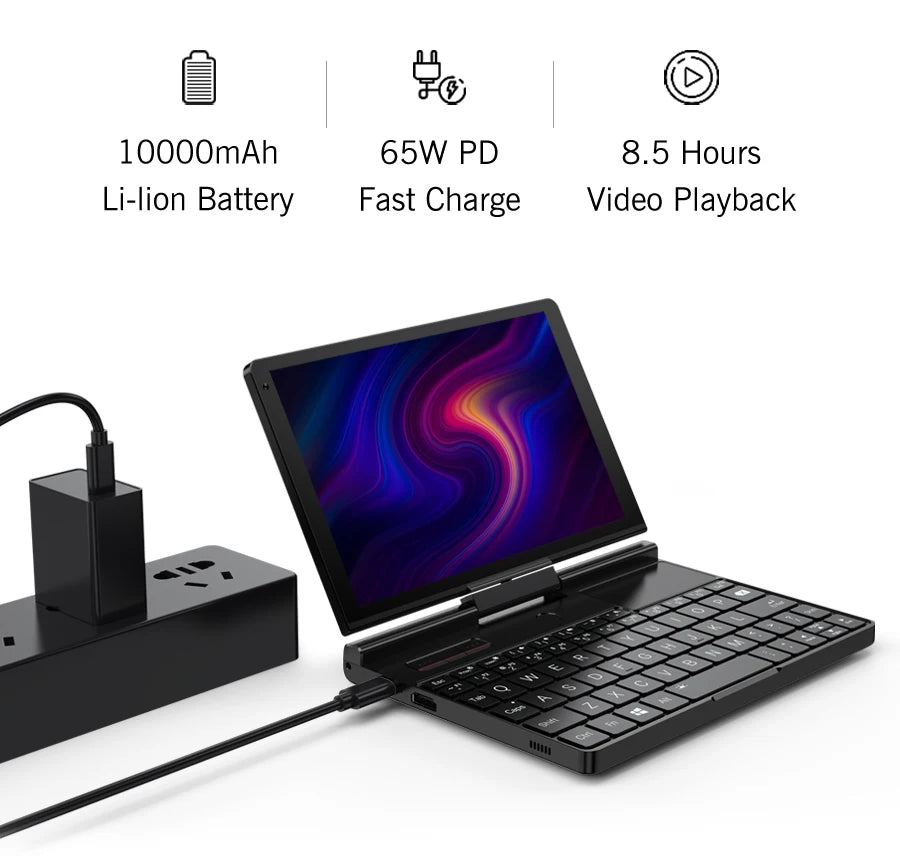 GPD Pocket 3 Intel i3 1125G4 RAM 16GB Memory 512GB SSD Hard Disk Windows 11 Home Portable Laptop Notebook Mini PC Touch Screen