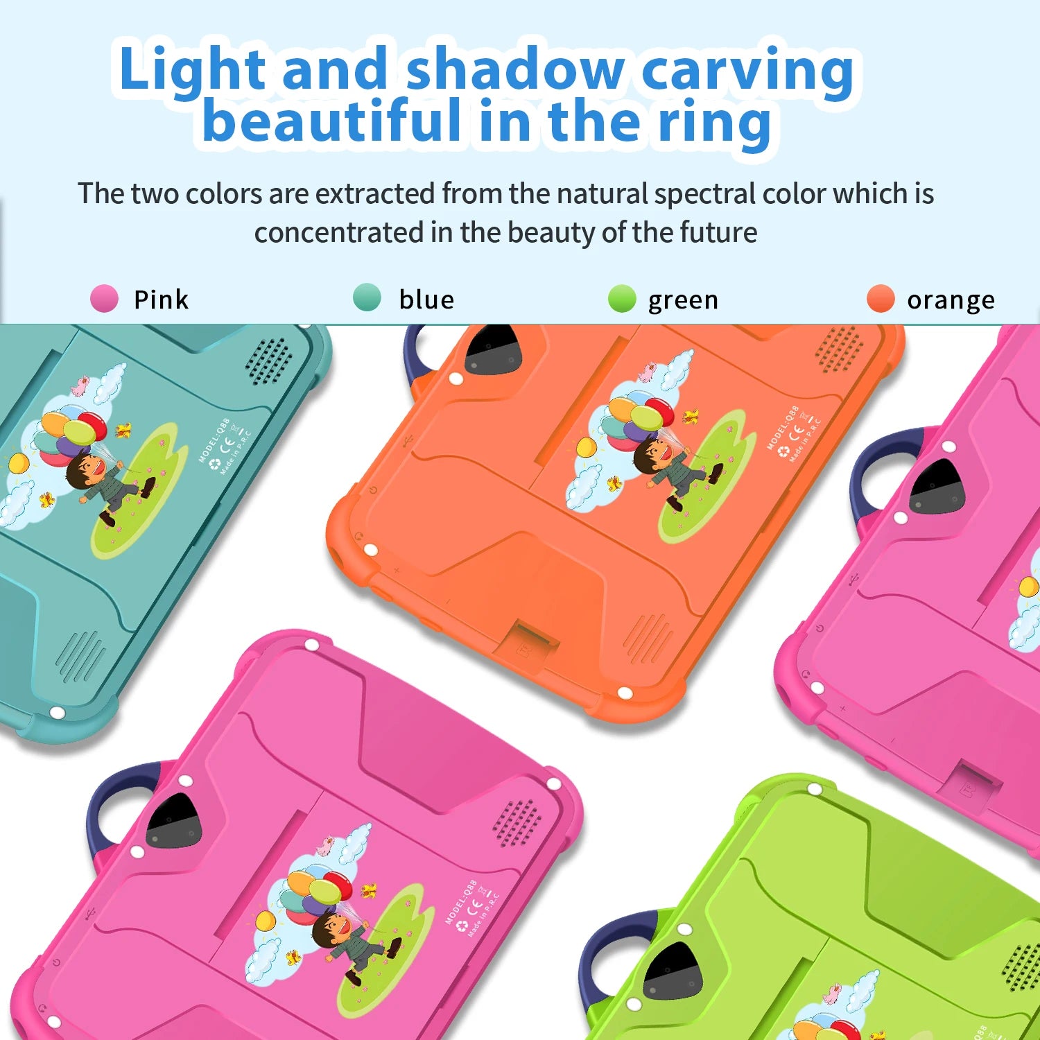 New Kids Tablets 7 Inch WiFi For Study Education Tablet Children's Birthday Gift 4GB RAM 64GB ROM Quad Core 4000mAh