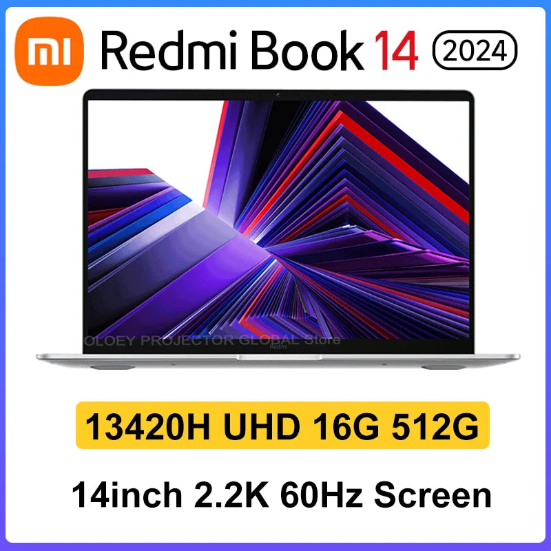 Xiaomi Redmi Book 14 2024 13420H UHD 16G 512G 14Inch 2.2K 60Hz Screen Silver