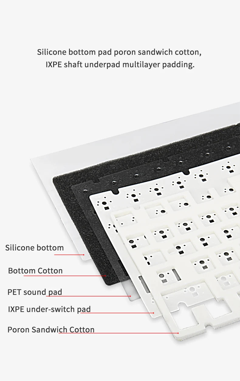 AJAZZ AK820/AK820Pro Mechanical Keyboard TFT Screen Multifunctional Knob Gaming Keyboard Wired/2.4GHz/BT Connect PC Keyboard
