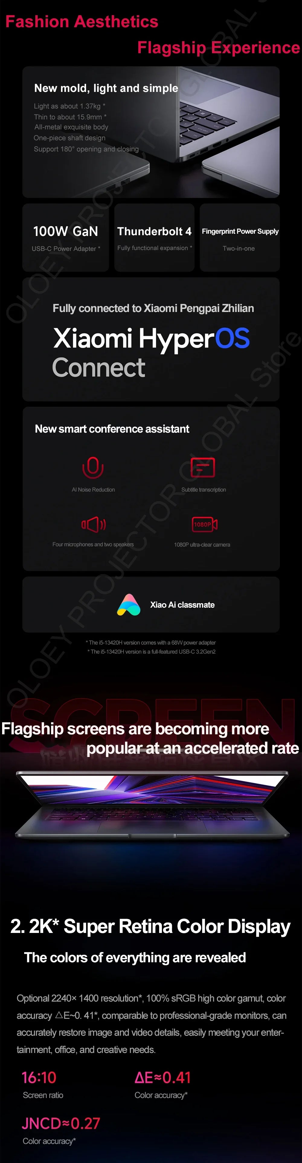 Xiaomi Redmi Book 14 2024 13420H UHD 16G 512G 14Inch 2.2K 60Hz Screen Silver