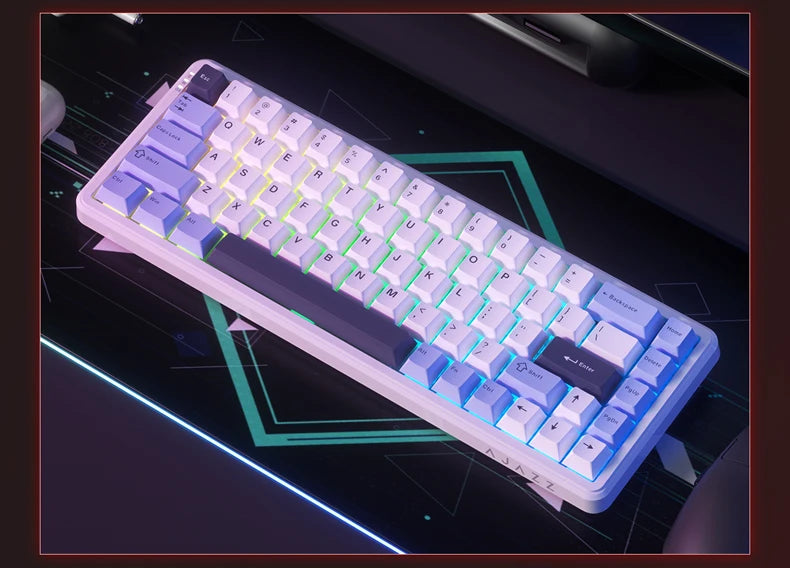 AJAZZ AK680 MAX Magnetic Switch Wired Mechanical Keyboard Hot Swap 8k Polling Rate RGB Customized Gaming Keybaord Pc E-sports