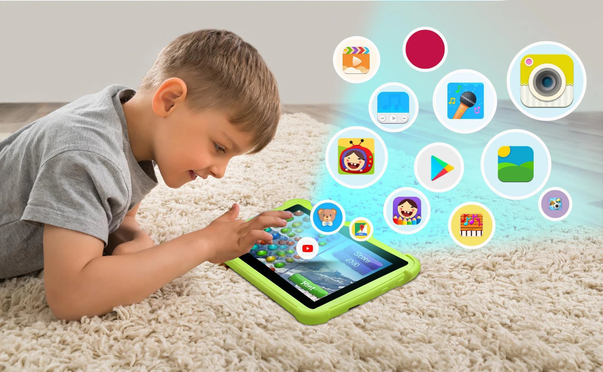New Kids Tablets 7 Inch WiFi For Study Education Tablet Children's Birthday Gift 4GB RAM 64GB ROM Quad Core 4000mAh