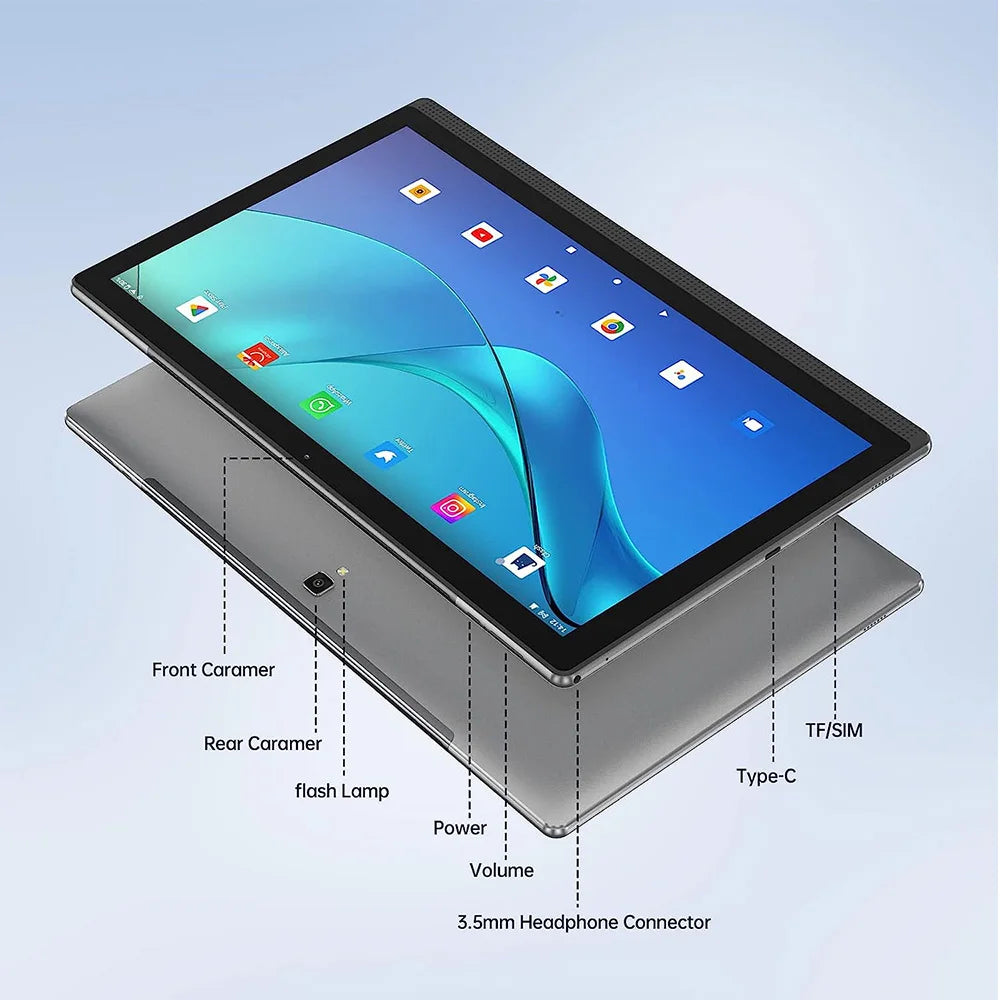 Global Version Unopened 14.1 Inch Tablet 14 Inch Android 2025 12GB+256GB 1920*1080 4G Phone Call 14inch Tablet 5G WiFi 10000mAH
