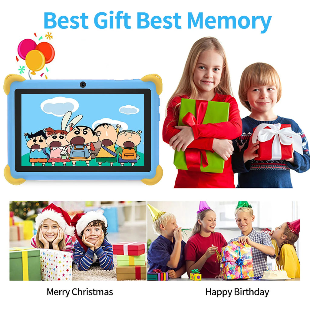7 Inch 5G Kids' tablets Android Learning Games Pad Kids-Proof protective Case Tablet Quad Core 4GB+64GB ROM Children's best Gift