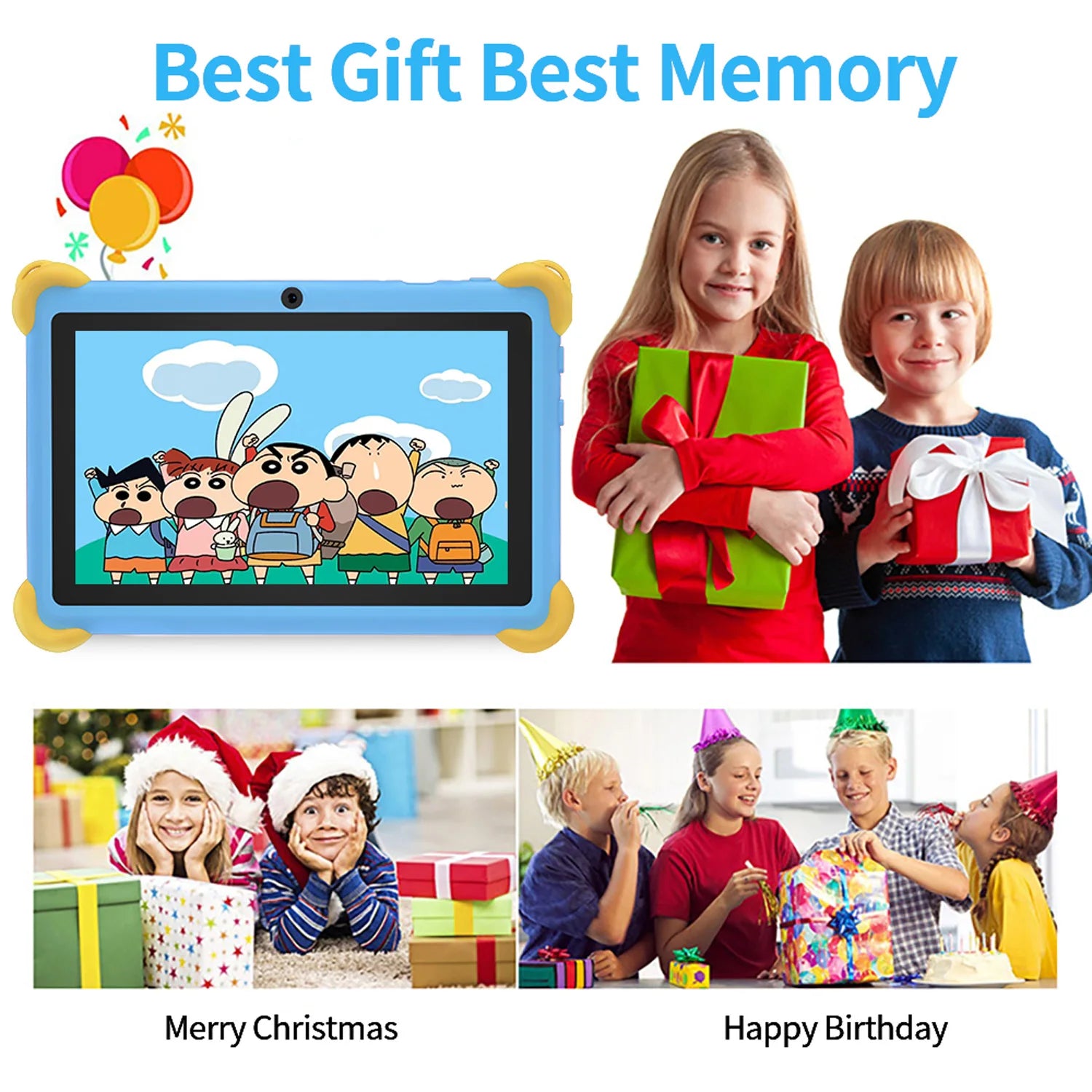 7 Inch 5G Kids' tablets Android Learning Games Pad Kids-Proof protective Case Tablet Quad Core 4GB+64GB ROM Children's best Gift