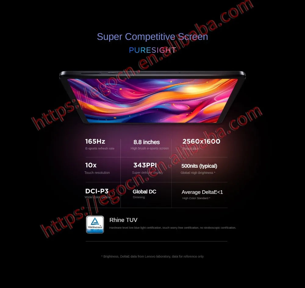 2025 Lenovo LEGION Y700 3rd Gen 8.8 Gaming Tablet - Snapdragon 8 Gen3 165Hz Refresh Rate 2.5K 12GB+256GB 6550mAh Android OS