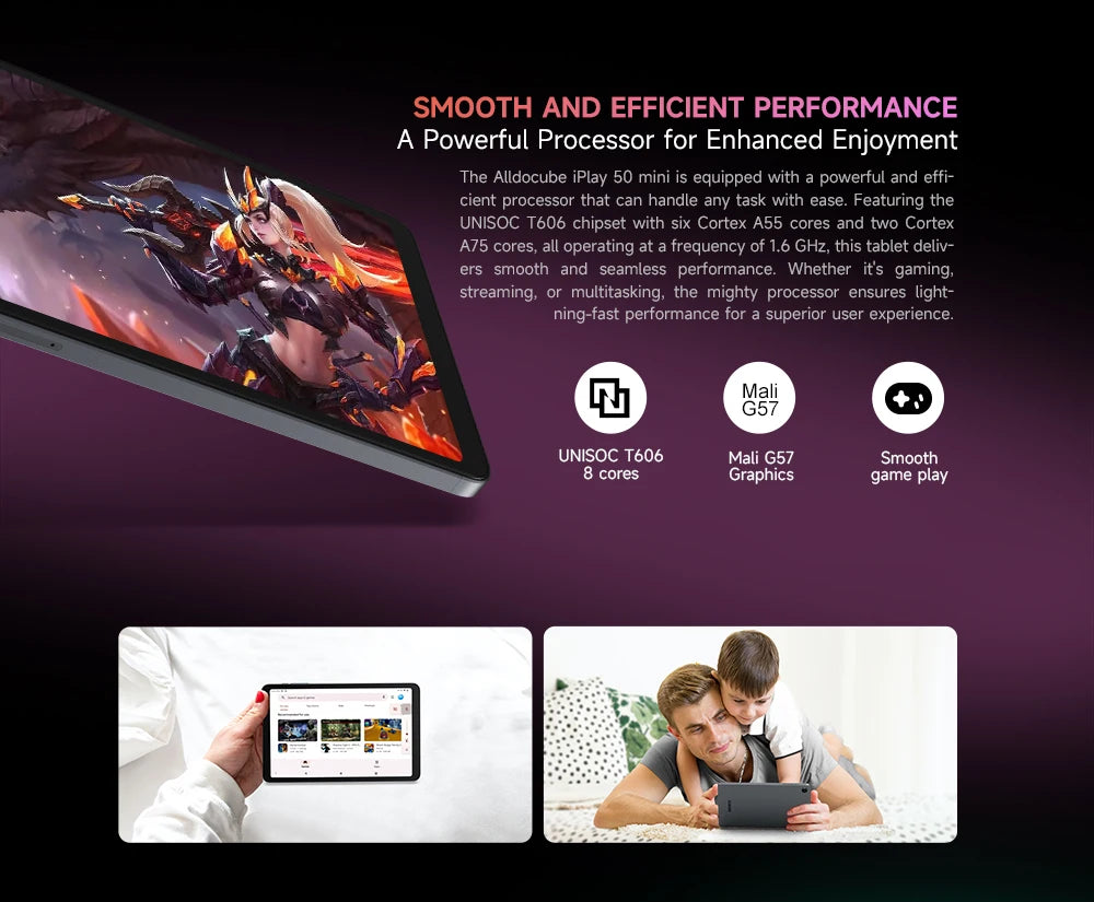 Alldocube iPlay 50 Mini 4GB RAM 64GB ROM Tablet 8.4inch Tiger T606 Android13 Widevine L1 4000mAh Dual SIM 4G LTE
