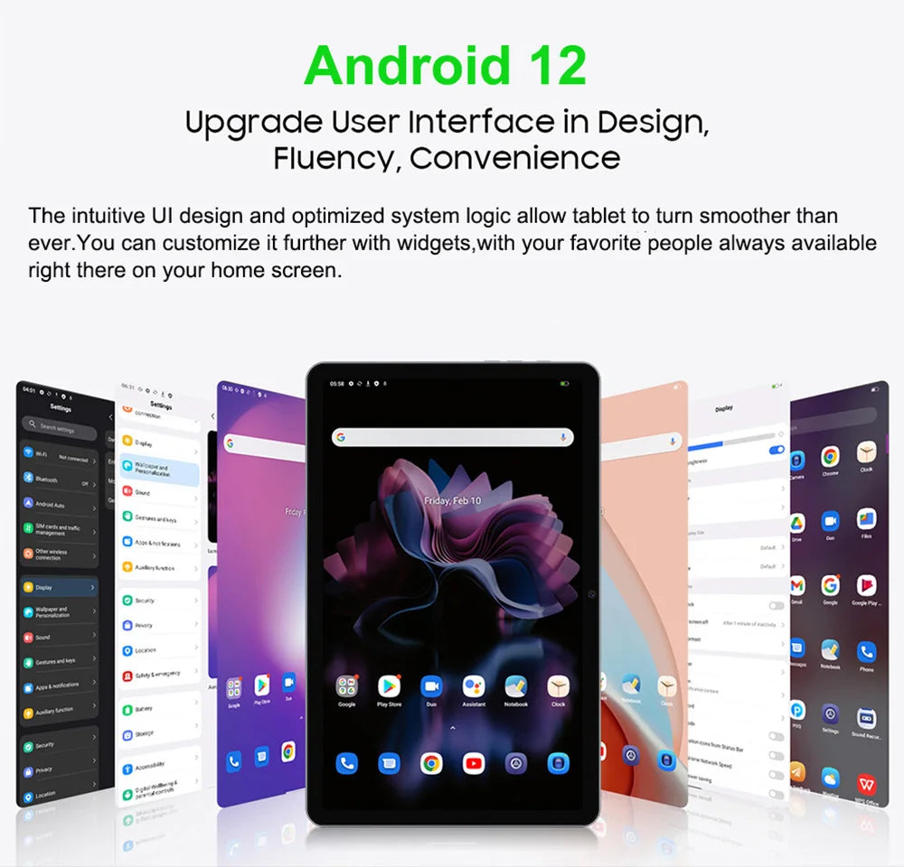 Global Version Unopened 14.1 Inch Tablet 14 Inch Android 2025 12GB+256GB 1920*1080 4G Phone Call 14inch Tablet 5G WiFi 10000mAH