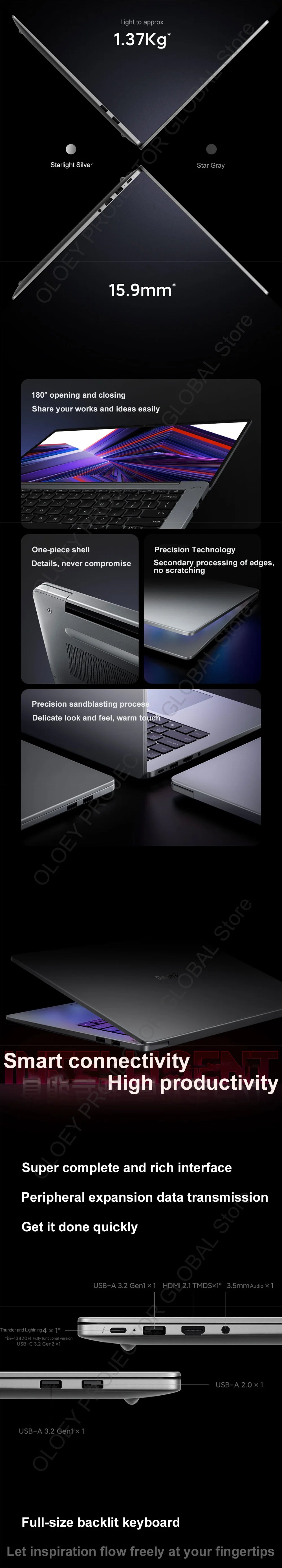 Xiaomi Redmi Book 14 2024 13420H UHD 16G 512G 14Inch 2.2K 60Hz Screen Silver