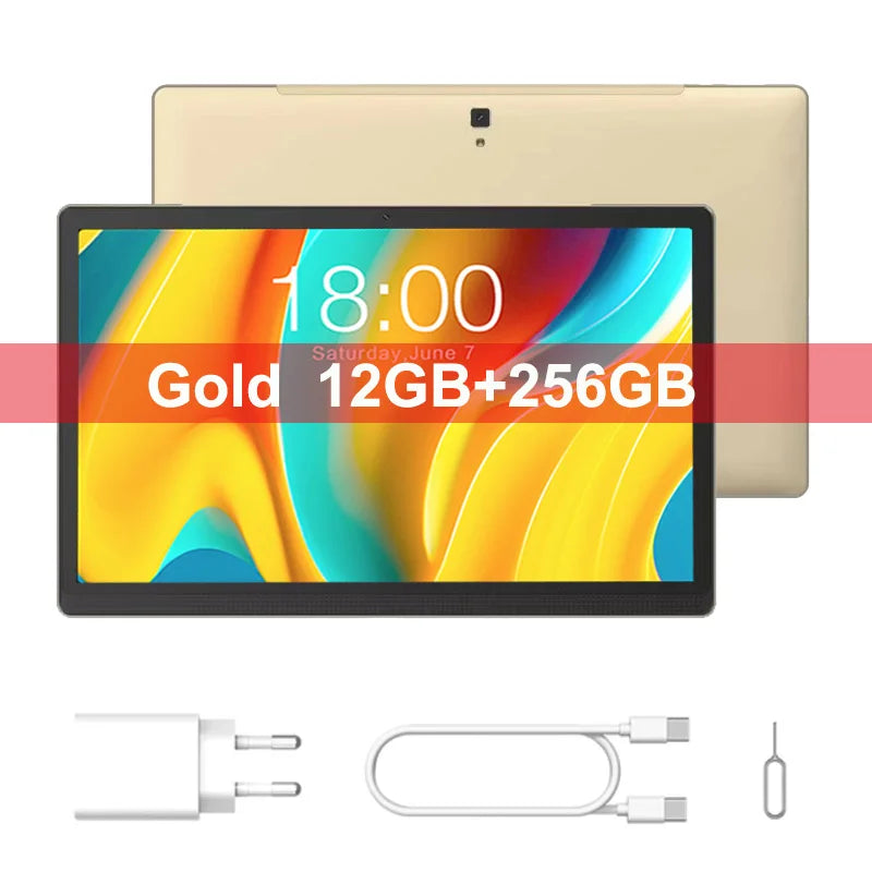 Global Version Unopened 14.1 Inch Tablet 14 Inch Android 2025 12GB+256GB 1920*1080 4G Phone Call 14inch Tablet 5G WiFi 10000mAH