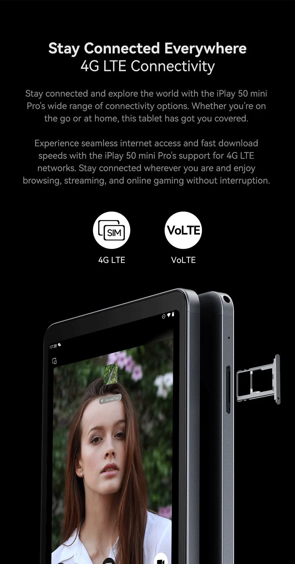 ALLDOCUBE iplay 50 mini pro 8.4in Tablet 5000mAh Long-Lasting RAM 8GB ROM 128GB Widevine L1 Netflix G99 CPU IPS Display