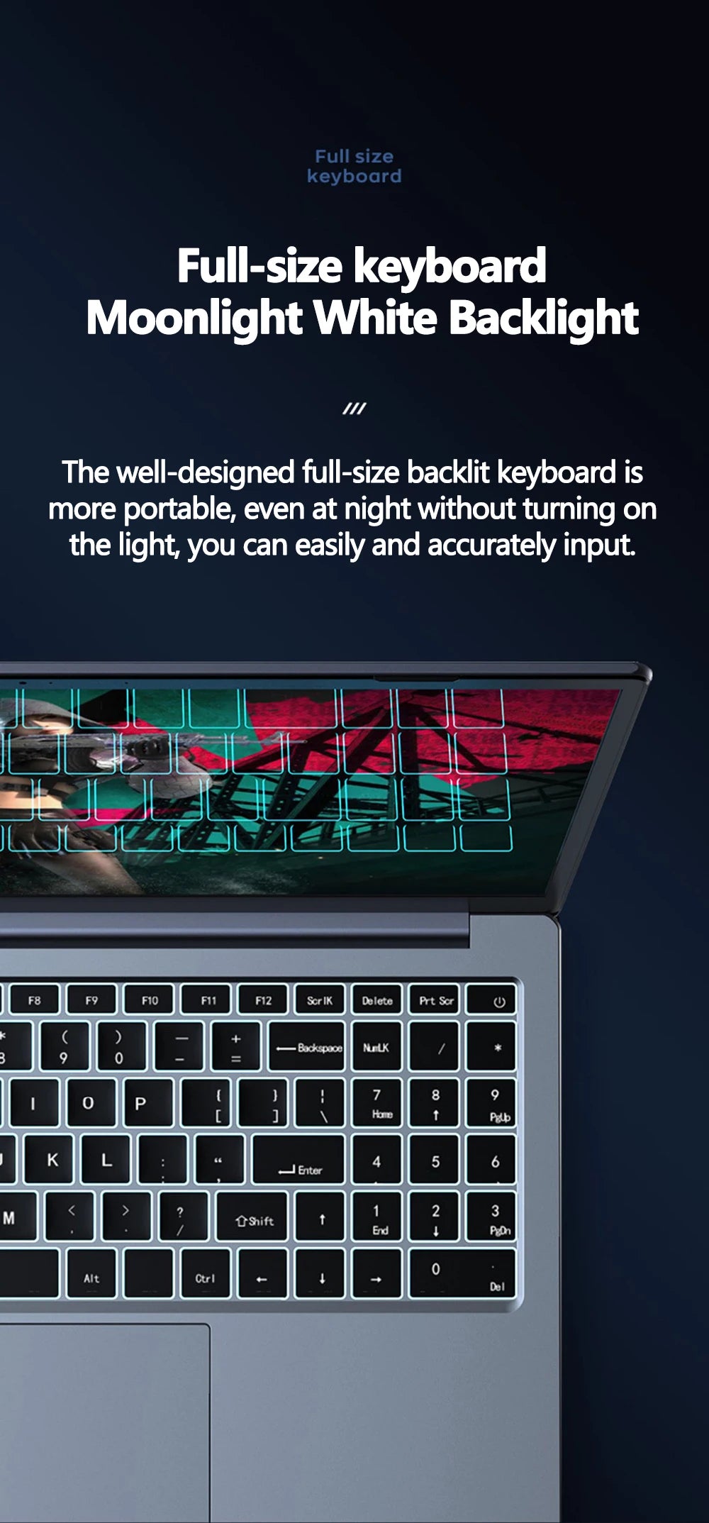 15.6inch Gaming Laptop Intel Core I7-9750H 64GB RAM 2TB SSD DDR4 Win 11 5000mAH Camera Fingerprint Unlocking Portable Computer