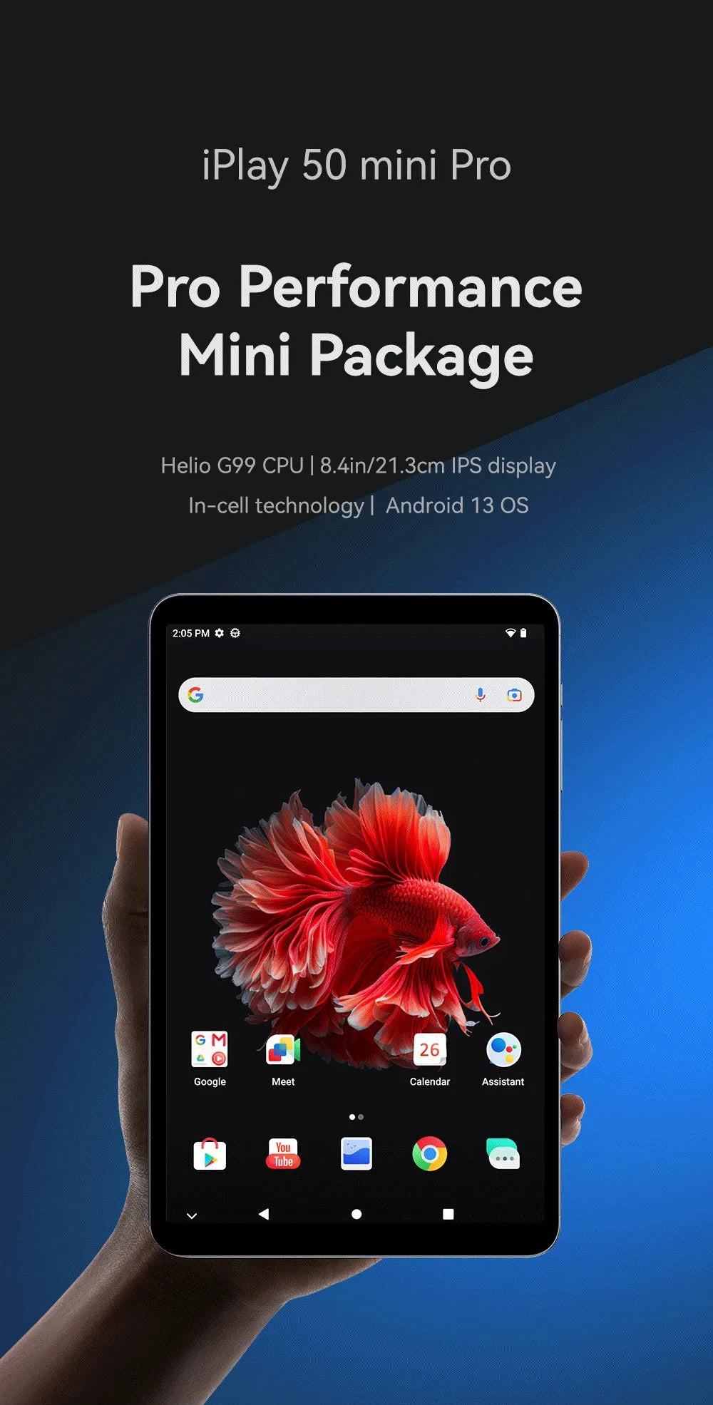 ALLDOCUBE iplay 50 mini pro 8.4in Tablet 5000mAh Long-Lasting RAM 8GB ROM 128GB Widevine L1 Netflix G99 CPU IPS Display