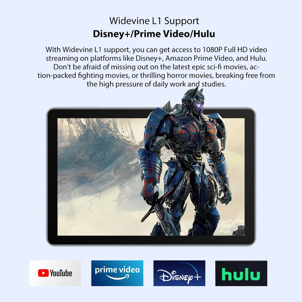 Blackview Tab 70 WIFI Android 13 Tablet PC 4GB 64GB 10.1 inch HD+IPS Display 6580mAh 2.4G/5G WiFi