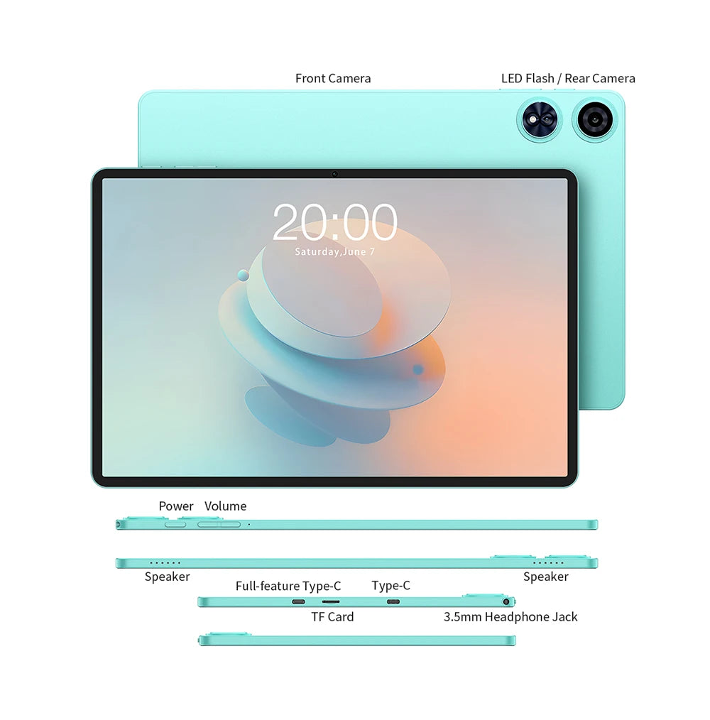 Teclast P50 AI Tablet (Allwinner A733 8-core 1.8GHz/6GB RAM/128GB ROM/10.92inch/WIFI6/7000mAh/Type-C/13MP+5MP Camera/Android 15)