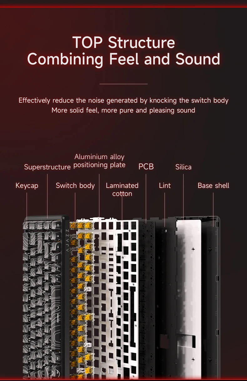 AJAZZ AK680 MAX Magnetic Switch Wired Mechanical Keyboard Hot Swap 8k Polling Rate RGB Customized Gaming Keybaord Pc E-sports