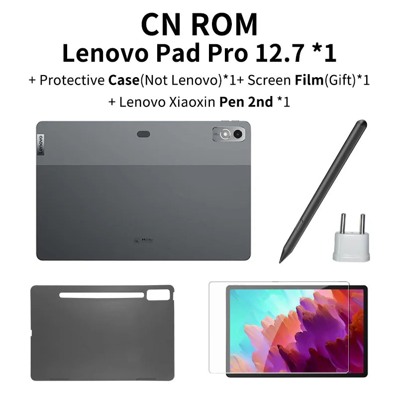 New Lenovo Xiaoxin Pad Pro 12.7 2023 Snapdragon 870 LCD Screen 144Hz 8GB 128GB/256GB 10200mAh Android 13 Tablet Original ROM