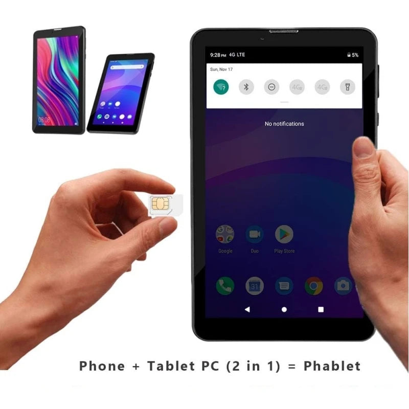 Dropshopping 7 INCH 717QW 3G Phone CALL Android 11 Gift Tablet RAM 1GB 16G ROM WIFI Dual Camera Quad-Core 1024*600 IPS Screen