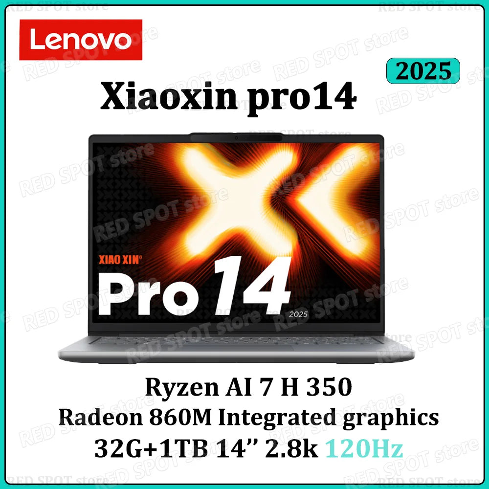 [World premiere]Lenovo Xiaoxin pro14 2025 R7 350 860M 32G+1TB SSD 14'' 2800*1800 120Hz OLED