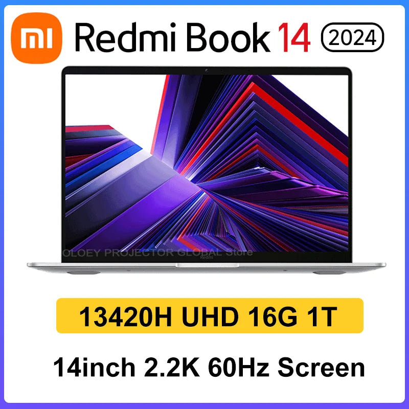 Xiaomi Redmi Book 14 2024 13420H UHD 16G 512G 14Inch 2.2K 60Hz Screen Silver