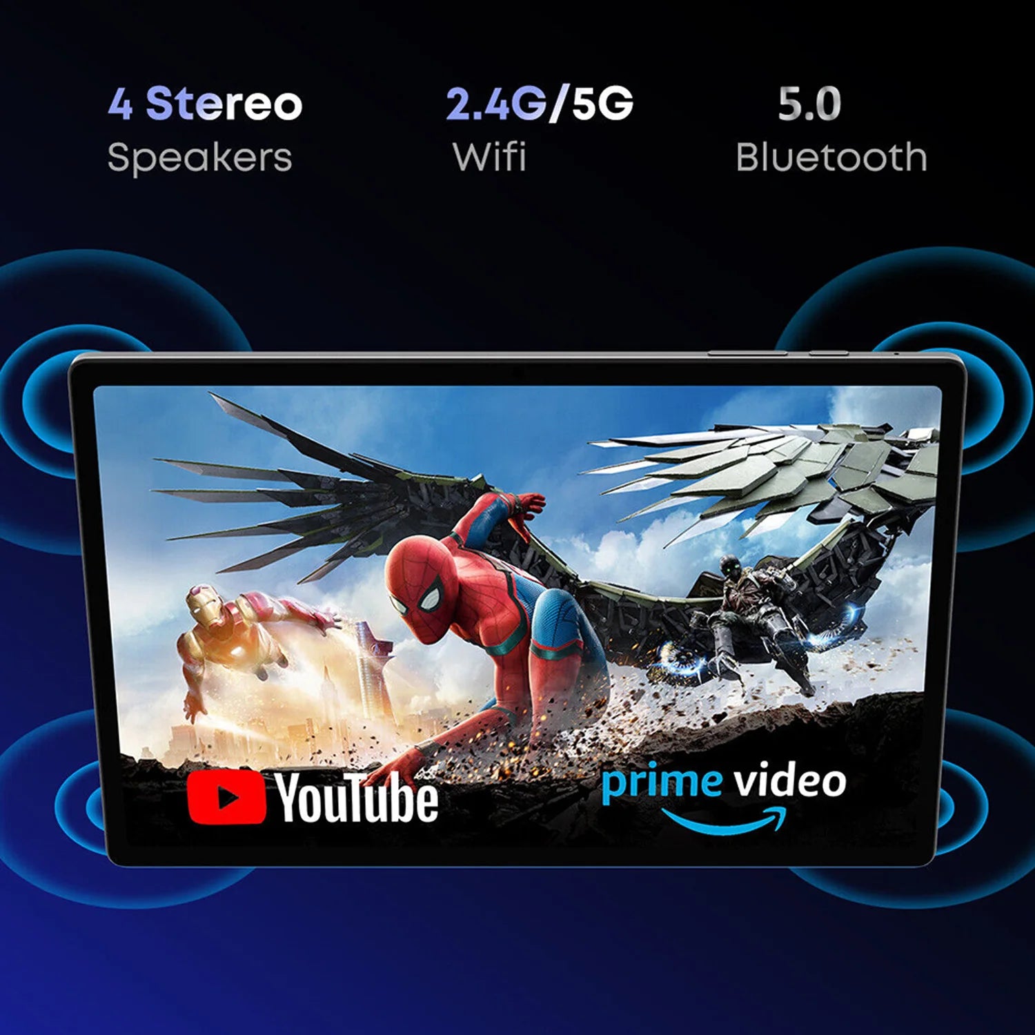 New 5G Pad 10.1 Inch Android Tablets Octa Core 8GB RAM 512GB ROM 4G LTE 5G WiFi Tablet Pc Double SIM Card HD Display 8000mAh