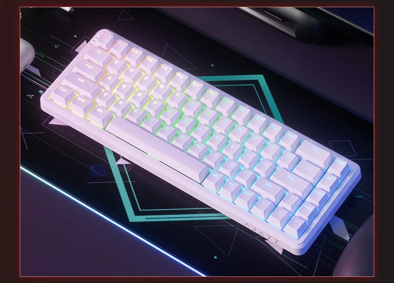 AJAZZ AK680 MAX Magnetic Switch Wired Mechanical Keyboard Hot Swap 8k Polling Rate RGB Customized Gaming Keybaord Pc E-sports