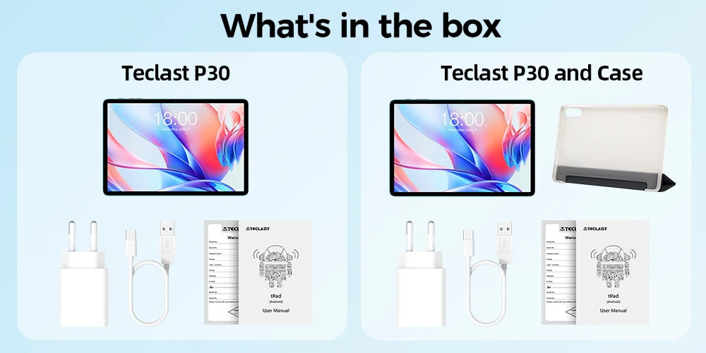 Teclast P30 Android 14 Tablet 10.1 Inch, (4Gb+8Gb Expansion)12Gb Ram, 128Gb Rom, Unisoc T606, Dual Cameras, Face Unlock