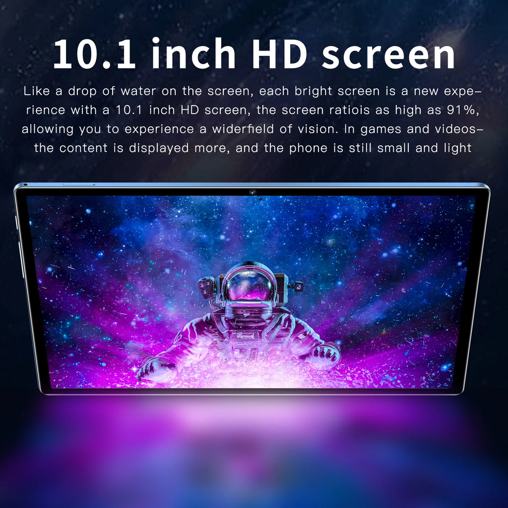 New 10.1 Inch Tablets Octa Core 3G Phone Call Dual SIM Dual Cameras 4+64GB Android 11 Google Play WiFi Bluetooth Global Version