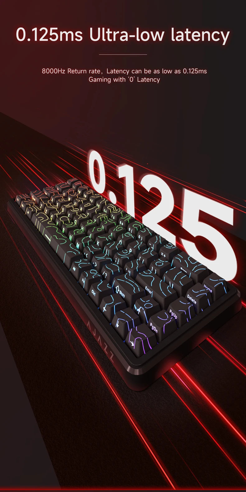 AJAZZ AK680 MAX Magnetic Switch Wired Mechanical Keyboard Hot Swap 8k Polling Rate RGB Customized Gaming Keybaord Pc E-sports