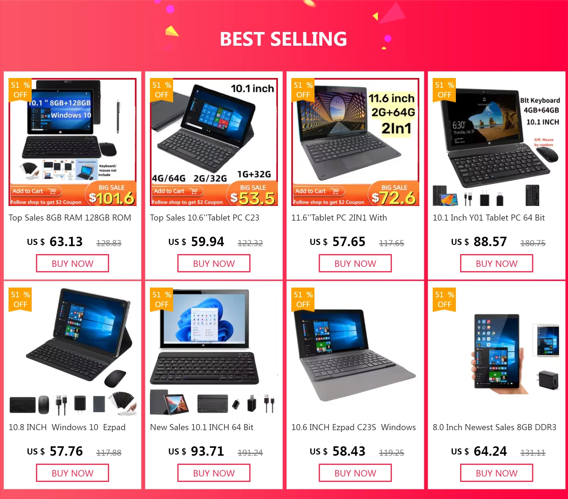 Big Sales 10.1'' Tablet PC 4GB RAM 32GB ROM 64 Bit MLT10W Dual-Core 1280*800 IPS Mini HDMI-Compatible Dual Camera