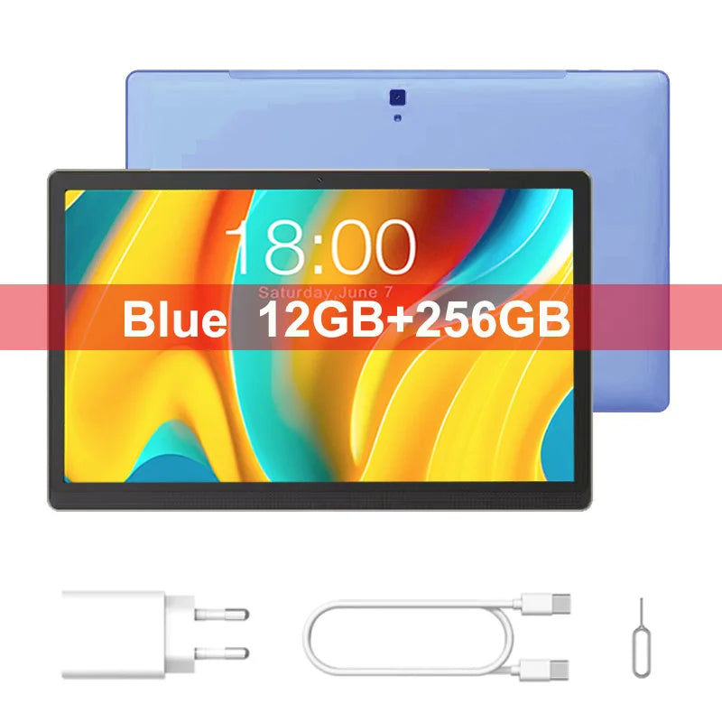 Global Version Unopened 14.1 Inch Tablet 14 Inch Android 2025 12GB+256GB 1920*1080 4G Phone Call 14inch Tablet 5G WiFi 10000mAH