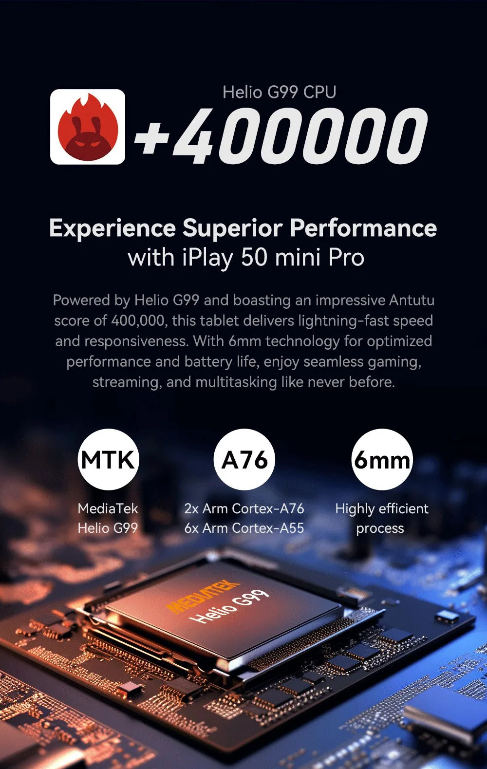 ALLDOCUBE iplay 50 mini pro 8.4in Tablet 5000mAh Long-Lasting RAM 8GB ROM 128GB Widevine L1 Netflix G99 CPU IPS Display